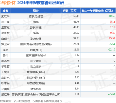 華陽新材2024年報解析 凈利潤穩增與高管薪酬微降的雙向平衡